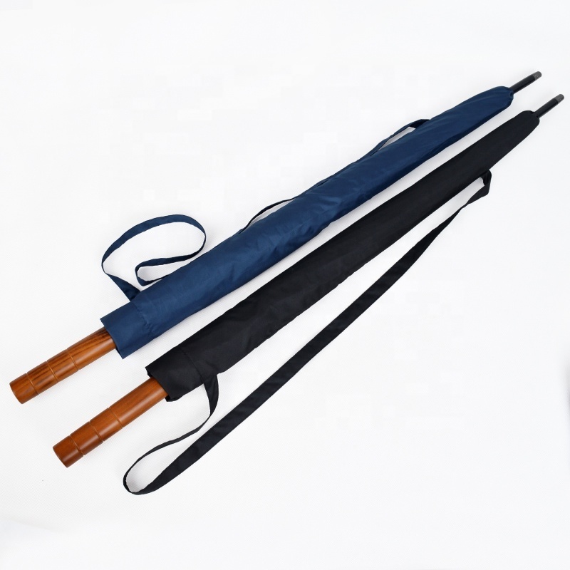 Best Selling Fiberglass Support 120 Cm Open Diameter Under Umbrella Wood Handle Custom Umbrella