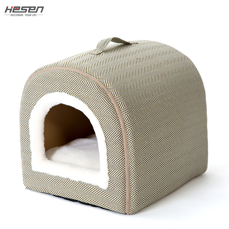 Super Soft Designer Fabric High-Loft Dog Bed Washable Pet Bed Dog Cushion Luxury Dog Bed