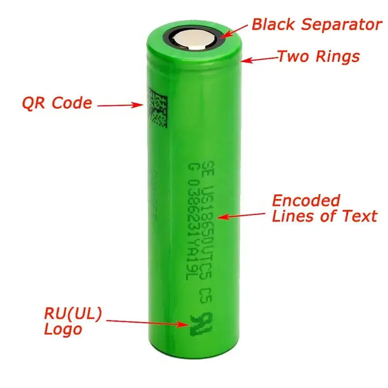 High Quality Lithium Battery Cell 3.7v Us18650vtc5 2600mah 18650 Vtc5 18650 Battery 30a Discharge For Sony Vtc6