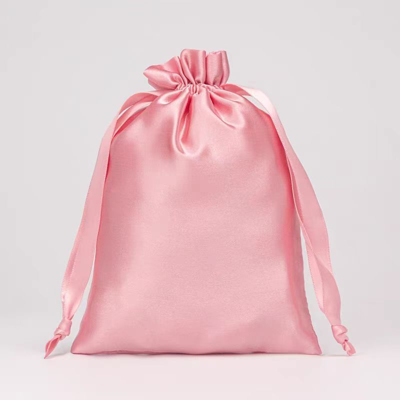 Customized Satin Bundle Pockets Wholesale Wig Storage Bags Customized Jewelry Packaging Bags