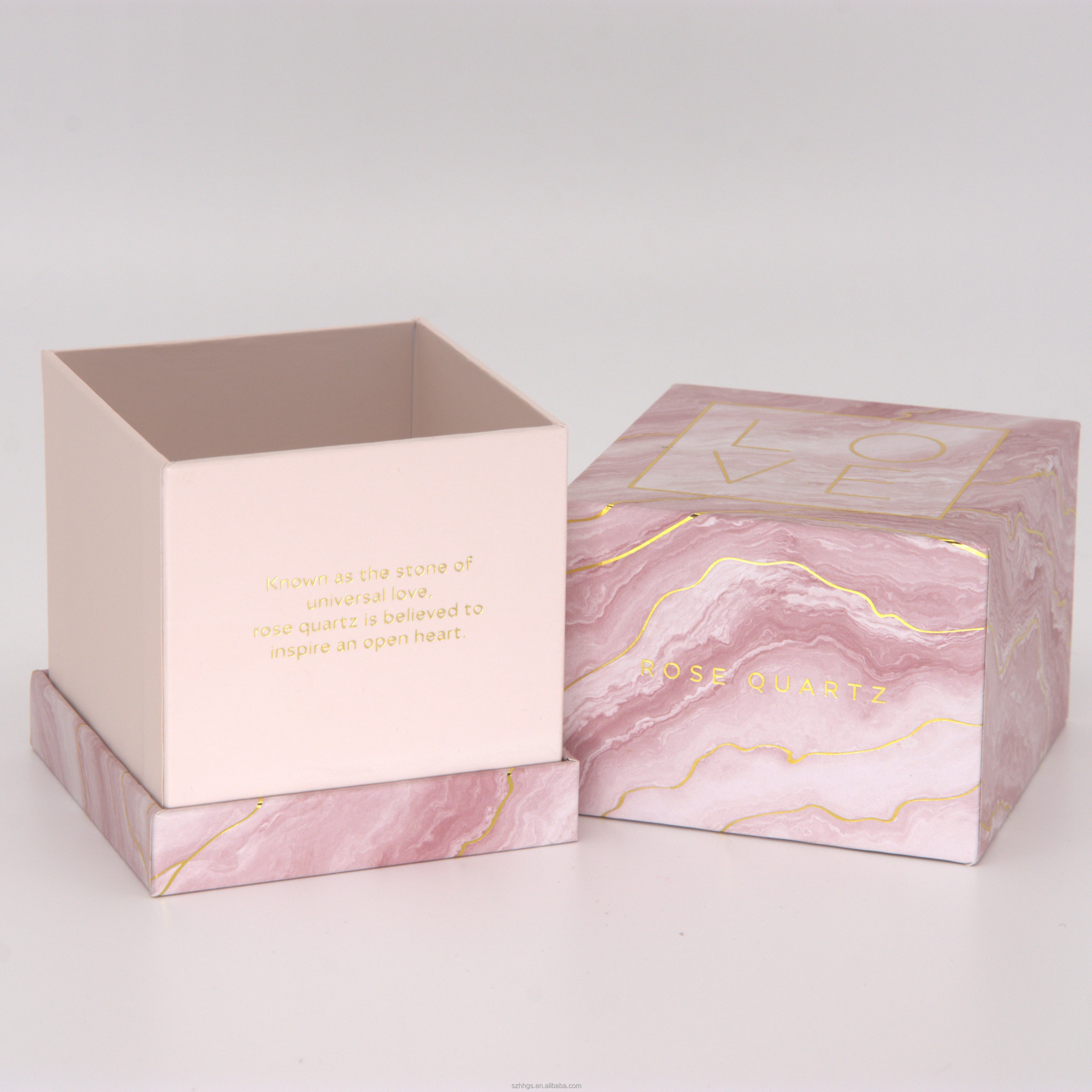 Luxury Custom Design Rigid Cardboard Pink Cosmetic Perfume Gift Packaging Box