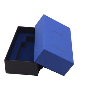 Custom high end luxury perfume box two piece lid and base gift box with foam for perfume