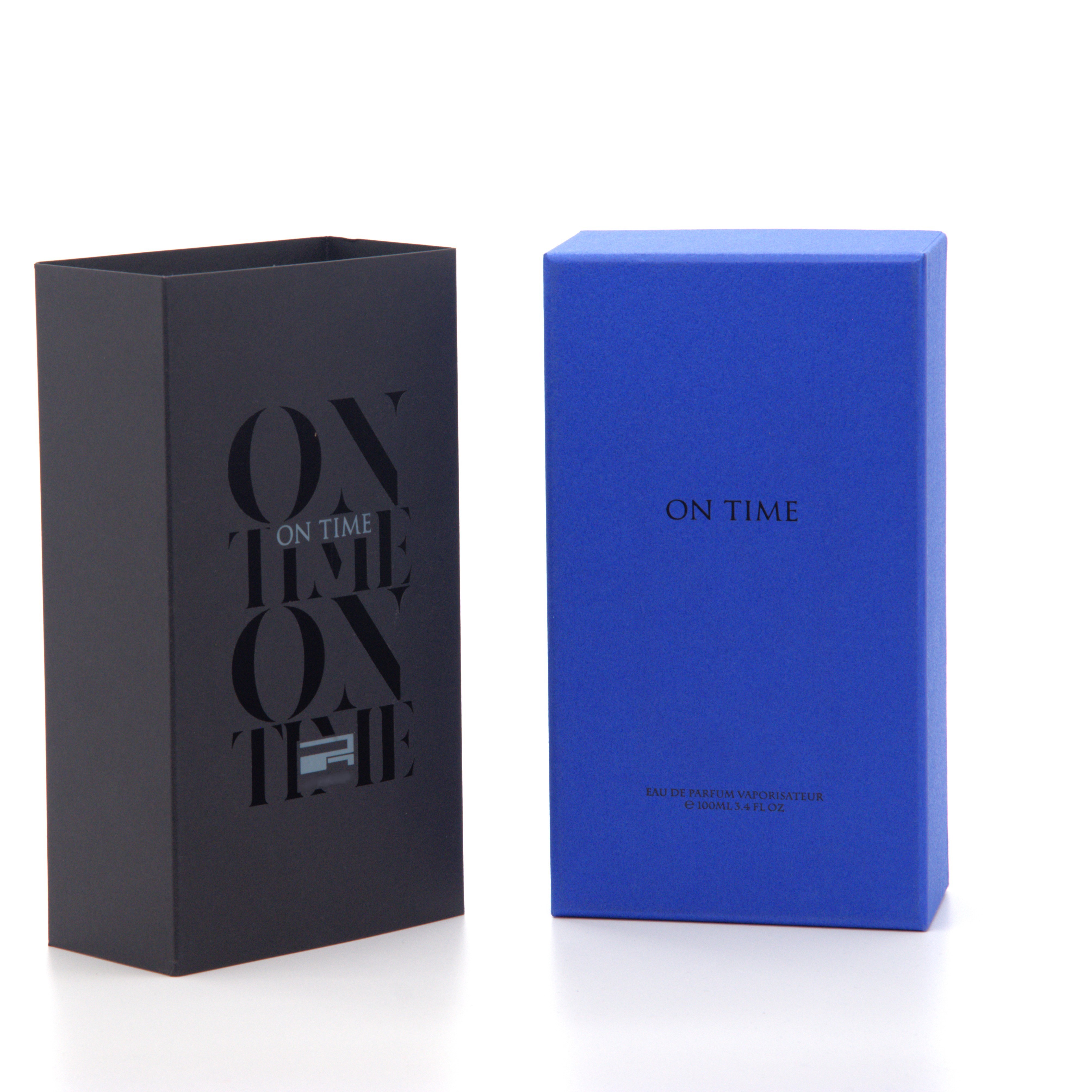 Custom high end luxury perfume box two piece lid and base gift box with foam for perfume