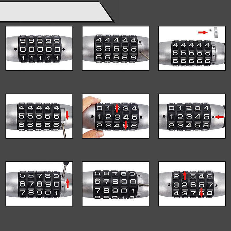 Universal intelligent steering wheel lock With a password anti-theft security lock car combination lock