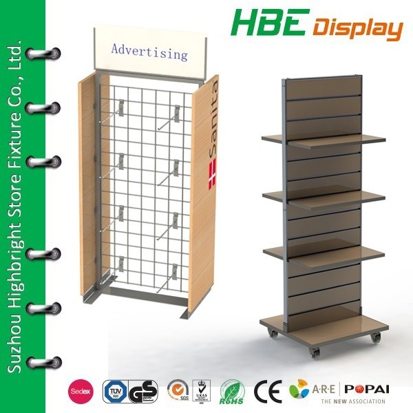 commercial wood slatwall fedora hat display rack for retail store