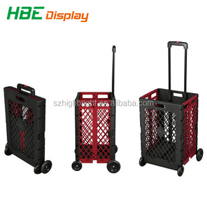 collapsible easy box shopping trolley