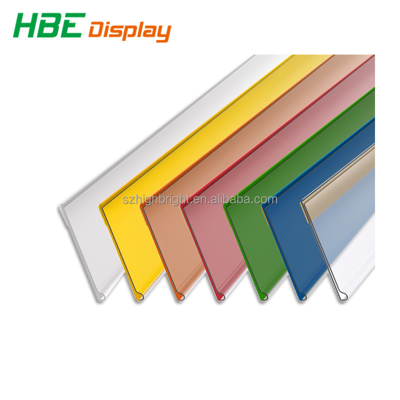 Plastic PVC Data Strip  Price Label Holder Supermarket Store Shelf edge Label Holder