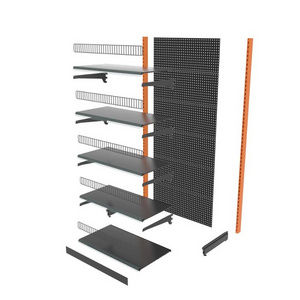 European System Metal Double-side Backboard Competitive price shelves used to market gondola shelving