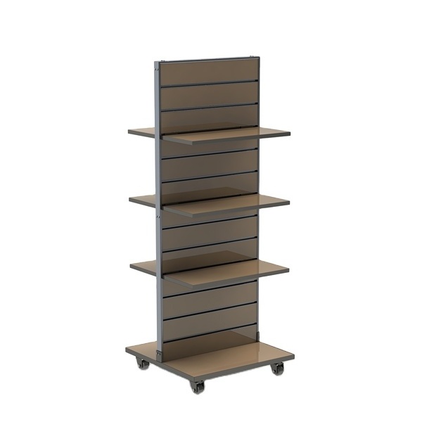 commercial wood slatwall fedora hat display rack for retail store