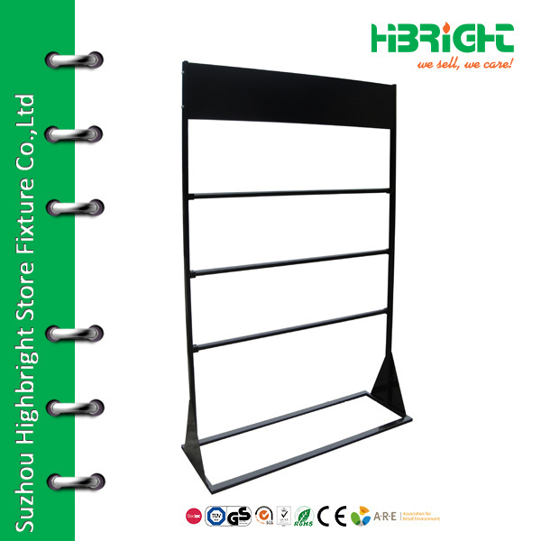 floor standing hanging rug display metal rack for sale