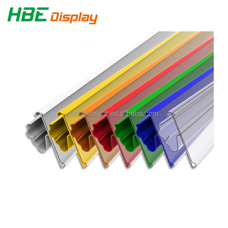 Plastic PVC Data Strip  Price Label Holder Supermarket Store Shelf edge Label Holder