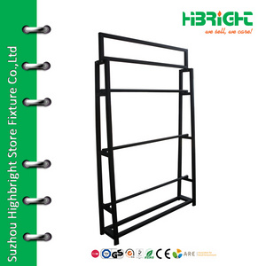 floor standing hanging rug display metal rack for sale