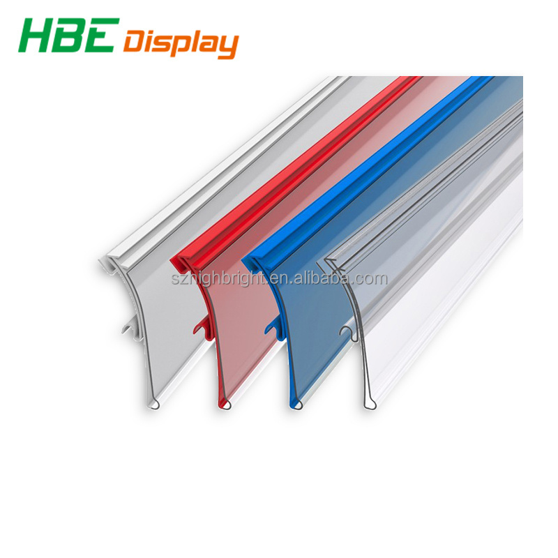 Plastic PVC Data Strip  Price Label Holder Supermarket Store Shelf edge Label Holder