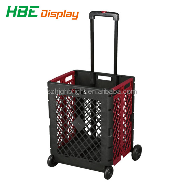 collapsible easy box shopping trolley