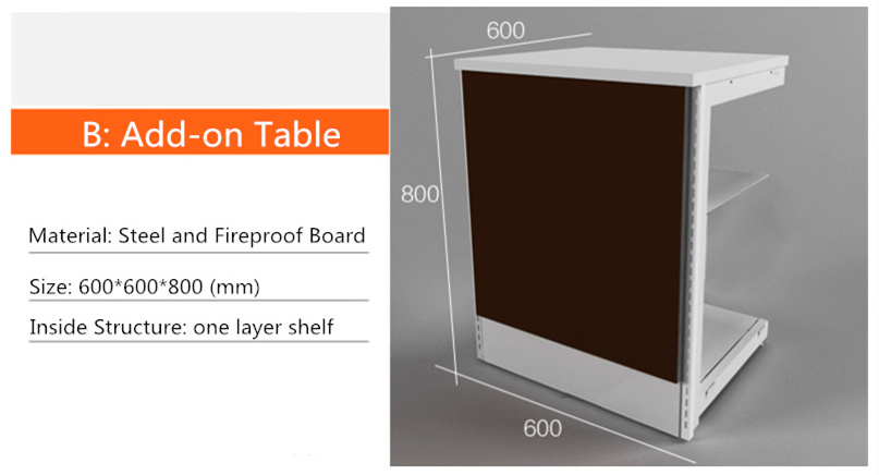 Supermarket Design Customized Retail Cash Register Table Checkout Counter Cashier Desk