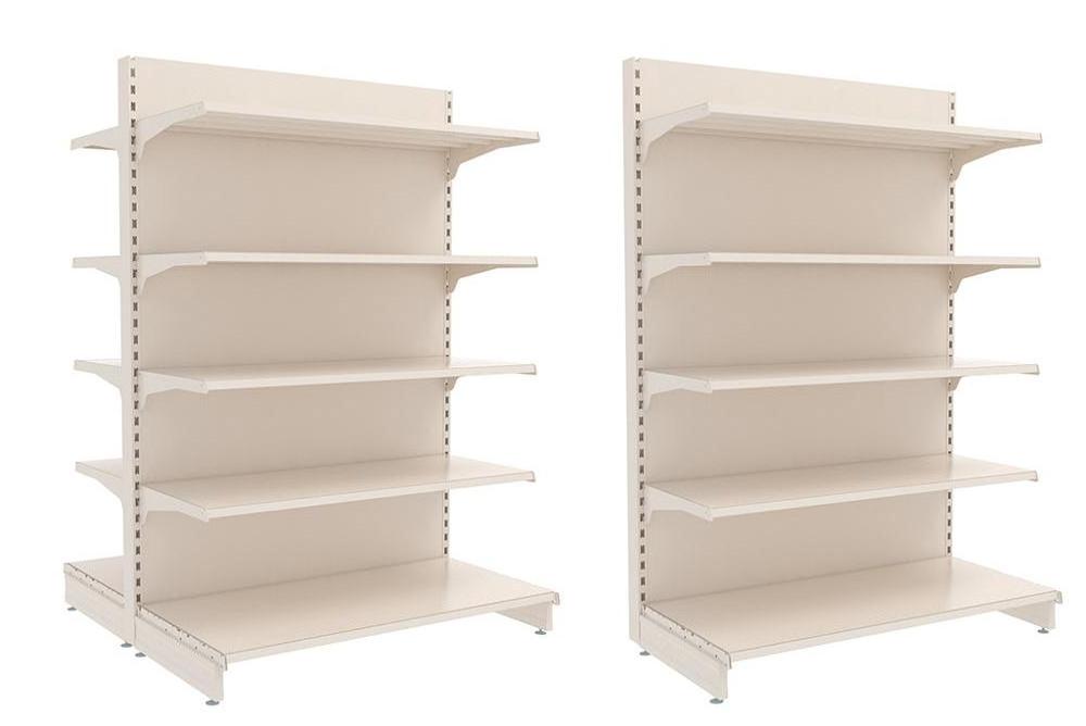 European System Metal Double-side Backboard Competitive price shelves used to market gondola shelving