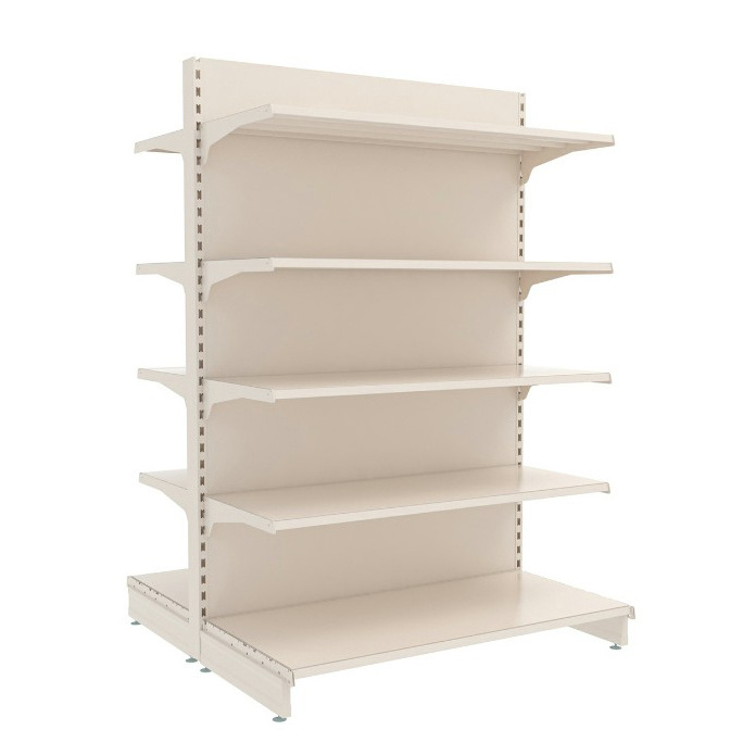 European System Metal Double-side Backboard Competitive price shelves used to market gondola shelving