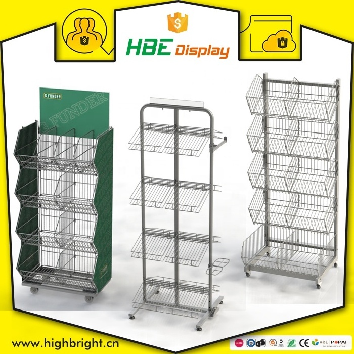 metal iron wire mesh hanging hair brush display stand