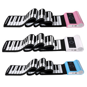 Digital Roll Up Mini Keyboard Small Usb Silicon Portable Children Baby Toy Piano