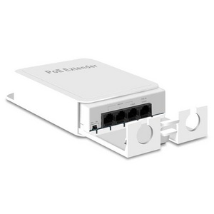 Ethernet Converter 250m Long Range Network Repeater Switch 4 Port Waterproof  PoE Extender