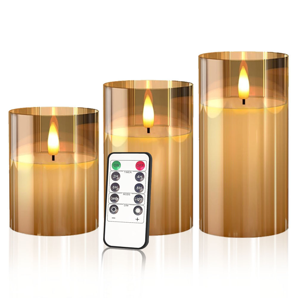 bougie kerzen pillar real wax electric tea light battery operated candles velas led candle flameless candles with remote