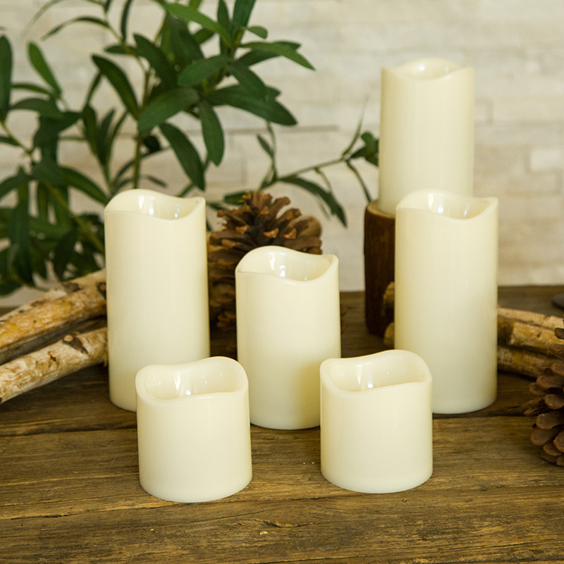 Candles Battery Operated Pillar Flickering Electric LED Candle with Remote Control