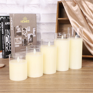 Candles Battery Operated Pillar Flickering Electric LED Candle with Remote Control