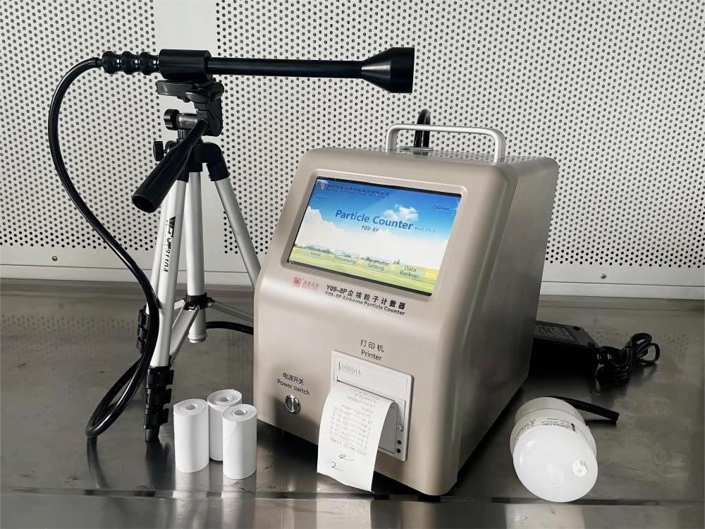 comply  with GMP standard Good price     28.3L/Min Touch Screen Laser Airborne Particle Counter