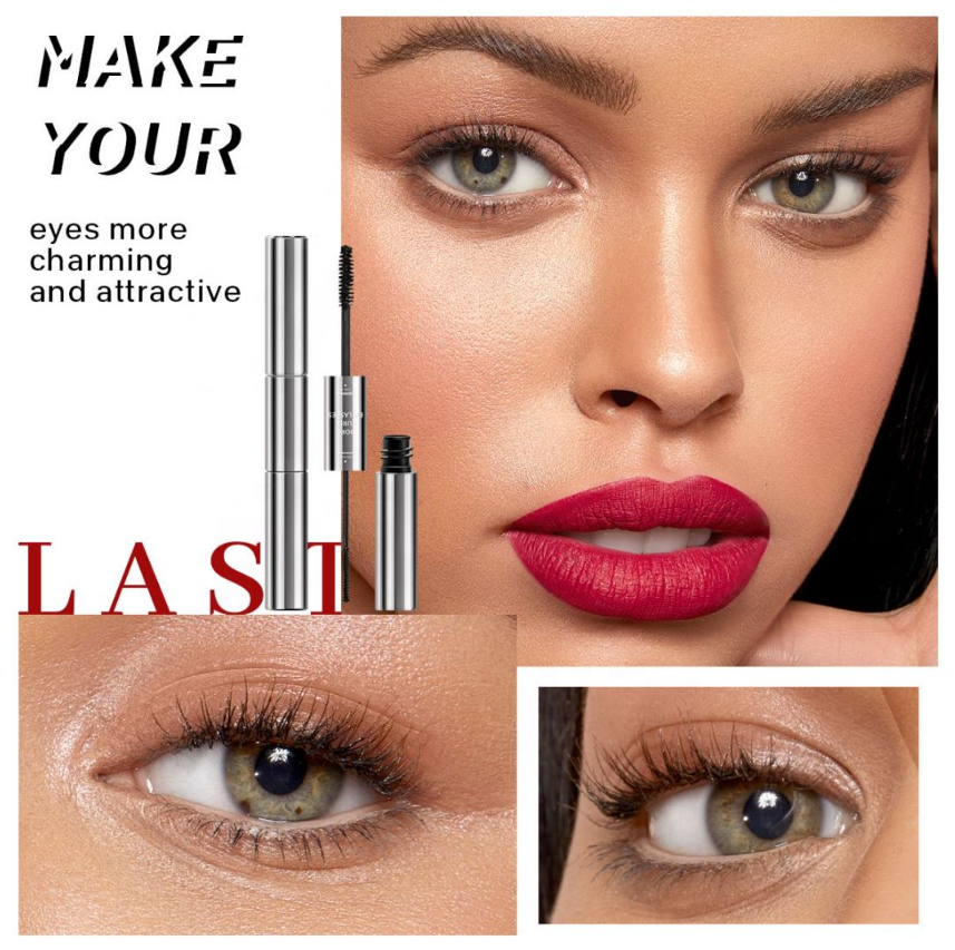 Mascara Private Label Custom Logo Vegan Waterproof Mascara Double Side Black Mascara For Eyelashes