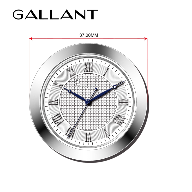 Wholesales stainless steel quartz movement clock insert