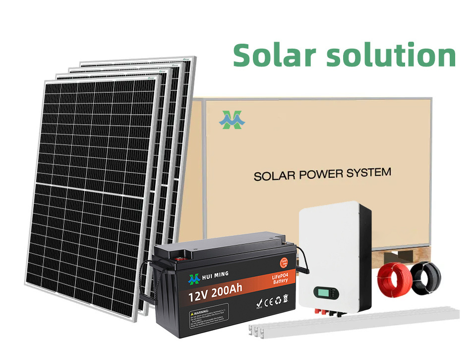 Home System Off-grid Inverter with MPPT Charge Solar Mono Kit Panel 5KW 10KW 12KW 20KW 30KW Hybrid