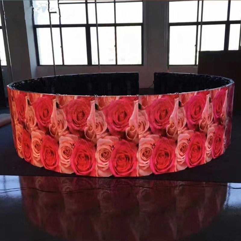 P2 P2.5 Indoo Flexible Sphere Column Cylinder Cylindrical Curved Led Soft Led Display for Advertising