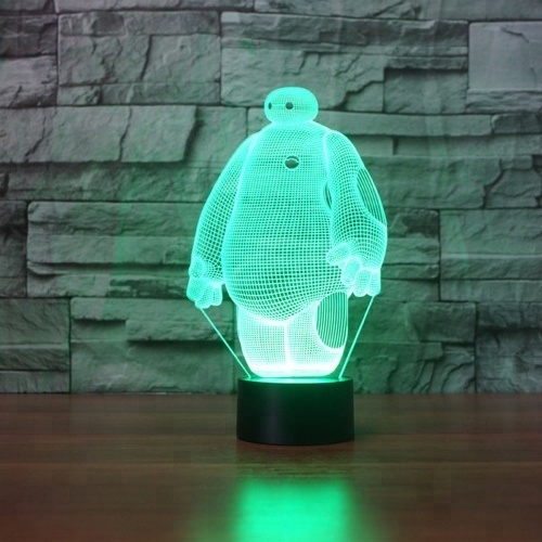 Baymax 3D Lamp 7 Color Led Night Lamps for Kids Touch Led USB Table Lampara Lampe Baby Sleeping Nightlight Light Motion Sensor