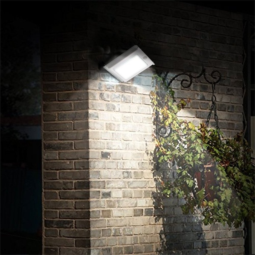 Factory Direct Light PIR DIM solar lights 1W 130LM 16leds security garden lighting IP65 Aluminum lamp for home outdoor indoor