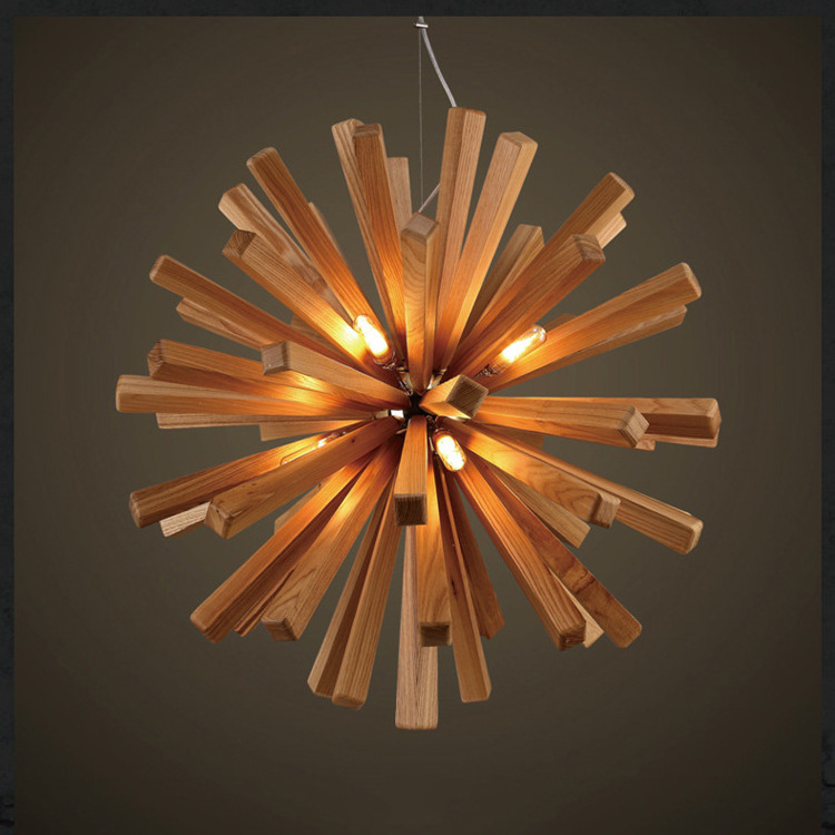 Modern Caracole Industrial Style light E27 Wood Muti Color Concrete Pendant Lamp for Dining Room