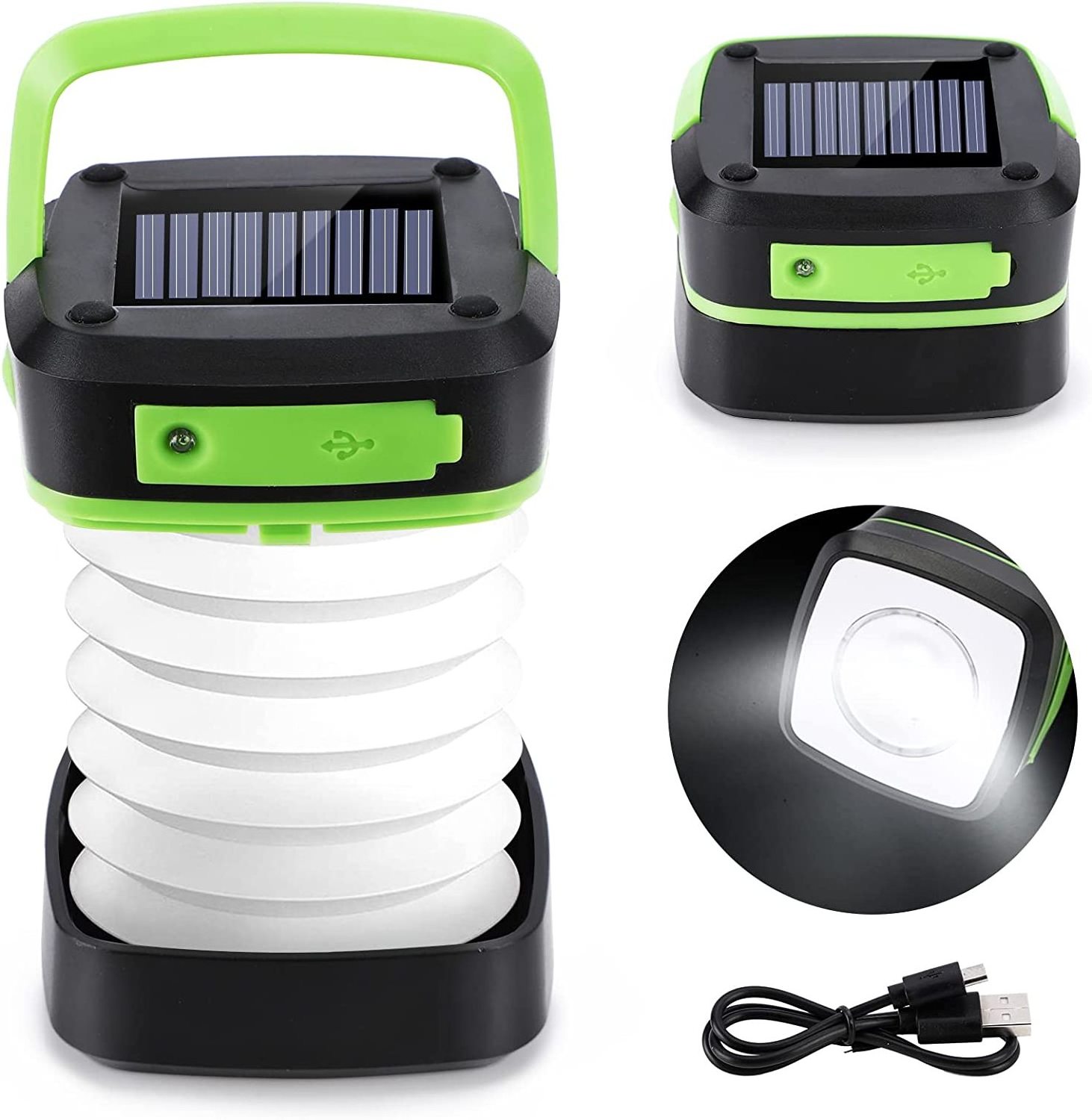 Outdoor Hiking Telescopic Led Camping Solar Lights Usb Rechargeable New Energy Emergency Solar Led Camping Light With 3 Modes