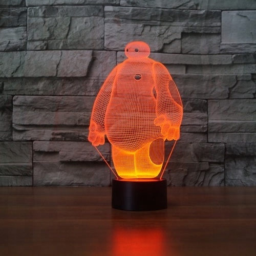 Baymax 3D Lamp 7 Color Led Night Lamps for Kids Touch Led USB Table Lampara Lampe Baby Sleeping Nightlight Light Motion Sensor