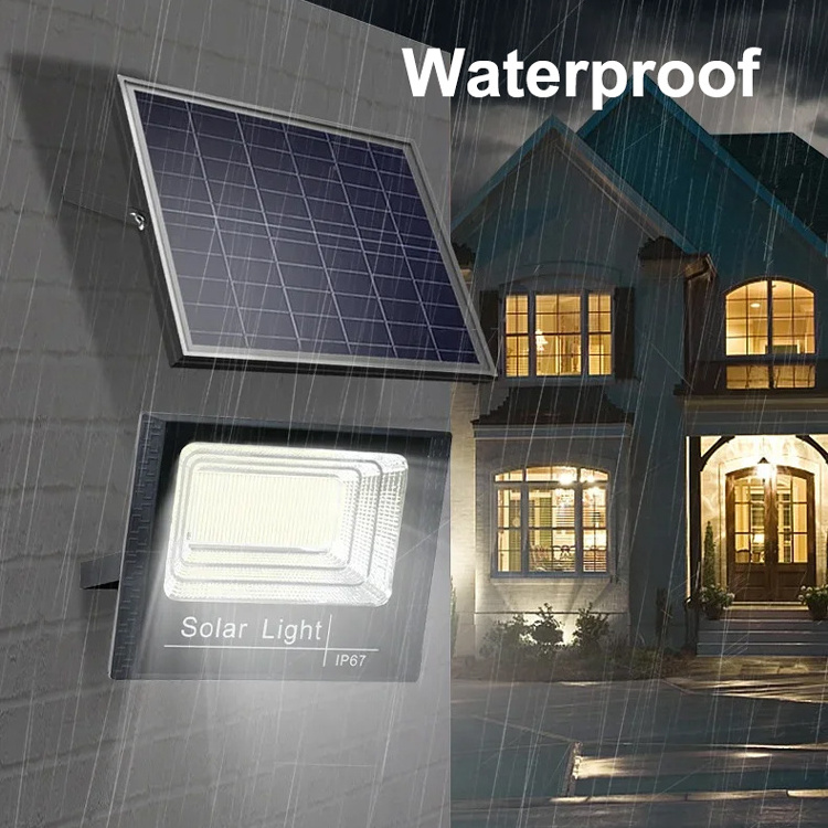 200W outdoor solar flood lights Saving energy security emergency car garage lamp 122leds  smart device home landscape garden