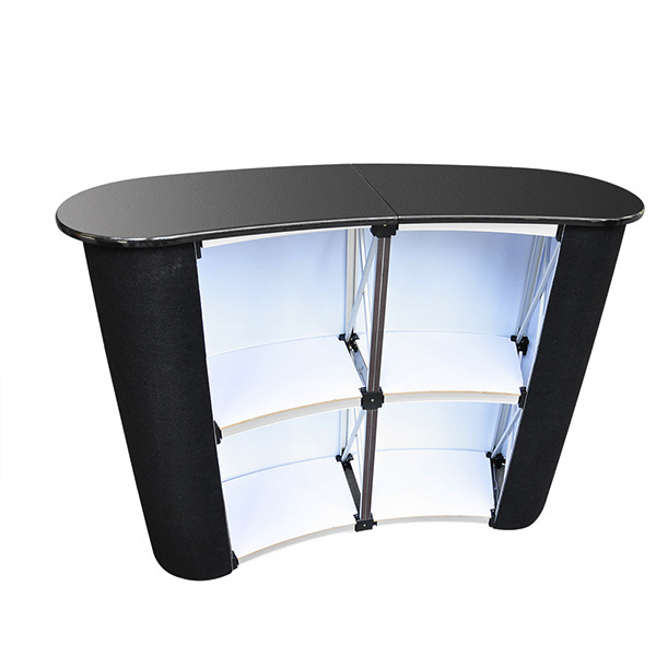 Popular aluminum promotion table portable bar counter