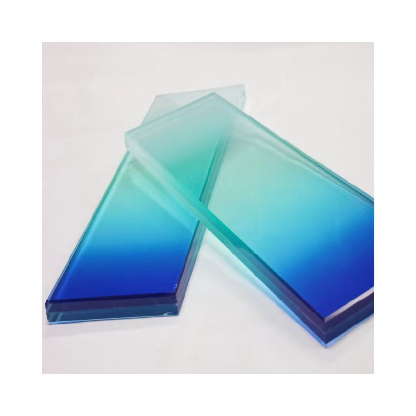 Customized Modern New Tiffany's special blue gradient decorative glass