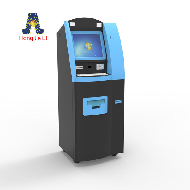 19inch single touchscreen freestanding hot sale airport foreign currency exchange kiosk machine (HJL-6230B)