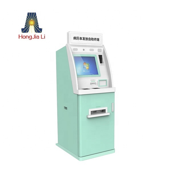 Touchscreen Kiosk Printing Sim Ic Id Rfid Card Dispensing Self Service Ticket Vending Machine