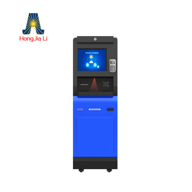 19inch single touchscreen freestanding hot sale airport foreign currency exchange kiosk machine (HJL-6230B)