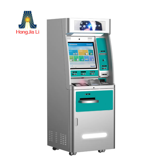 19inch single touchscreen freestanding hot sale airport foreign currency exchange kiosk machine (HJL-6230B)