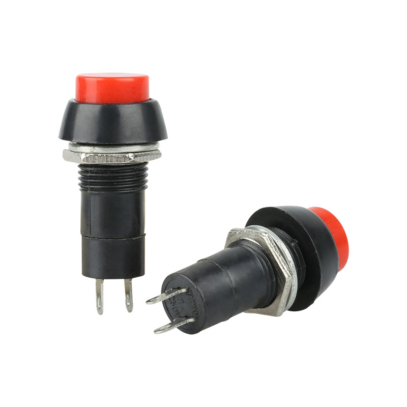 waterproof electronic power slide key switch rocker automotive metal push button micro switch with led light