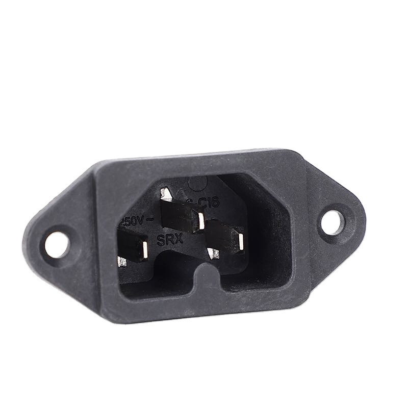 electric vehicle charging port pin plug socket pure copper 3 hole 3 pin ac power plug 10a male female pair connector