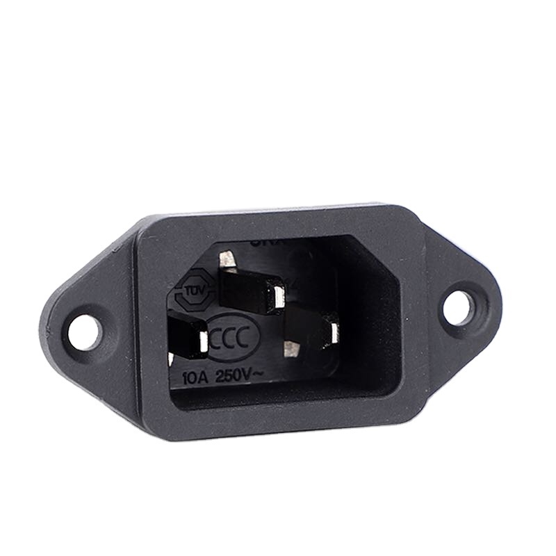 electric vehicle charging port pin plug socket pure copper 3 hole 3 pin ac power plug 10a male female pair connector