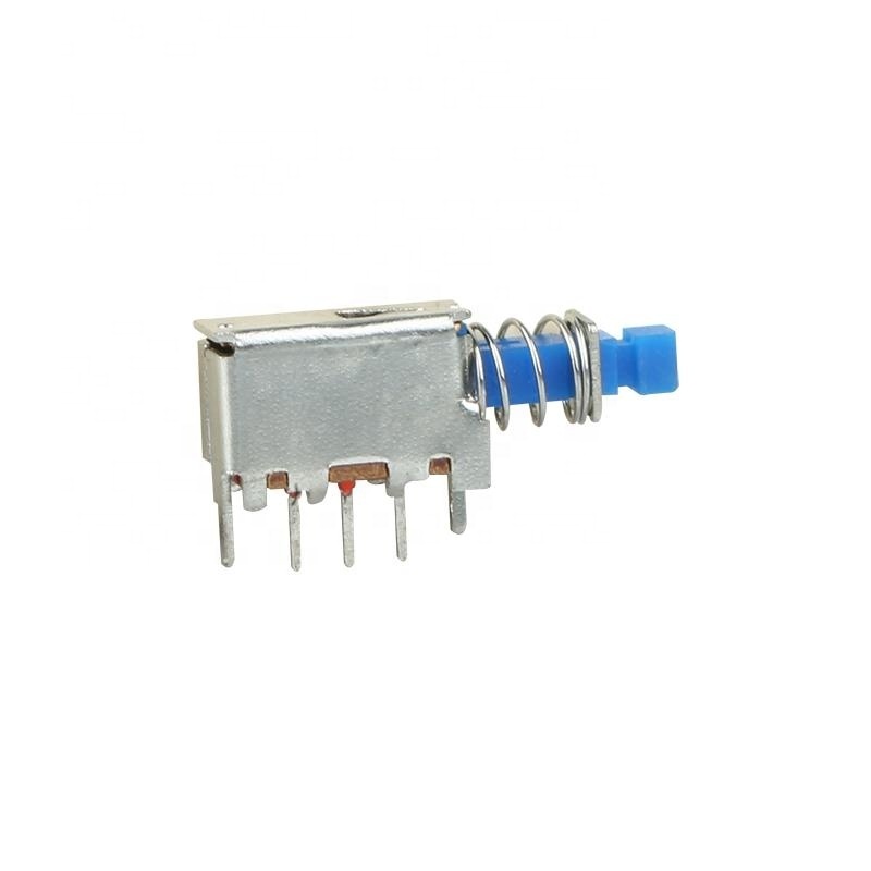 hot sale quality latching locking pcb 6 pin dip self-locking straight key push button switch