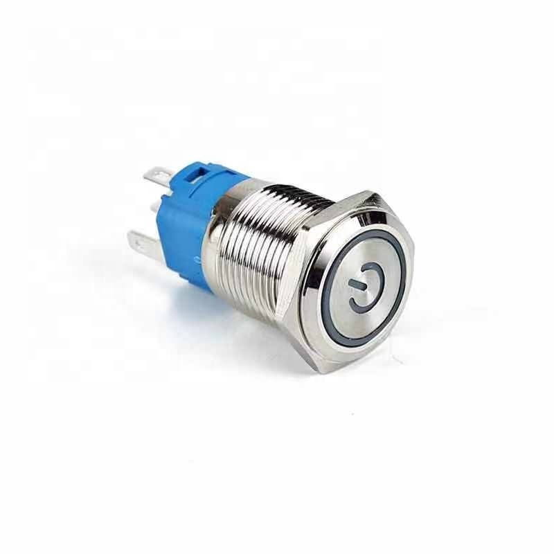 15A 250VAC single pole latched push button switch with 2 soldering pin and thermal resistant T120 push button switch