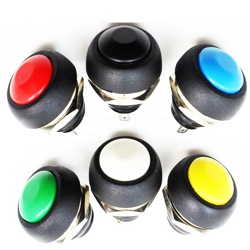 15A 250VAC single pole latched push button switch with 2 soldering pin and thermal resistant T120 push button switch